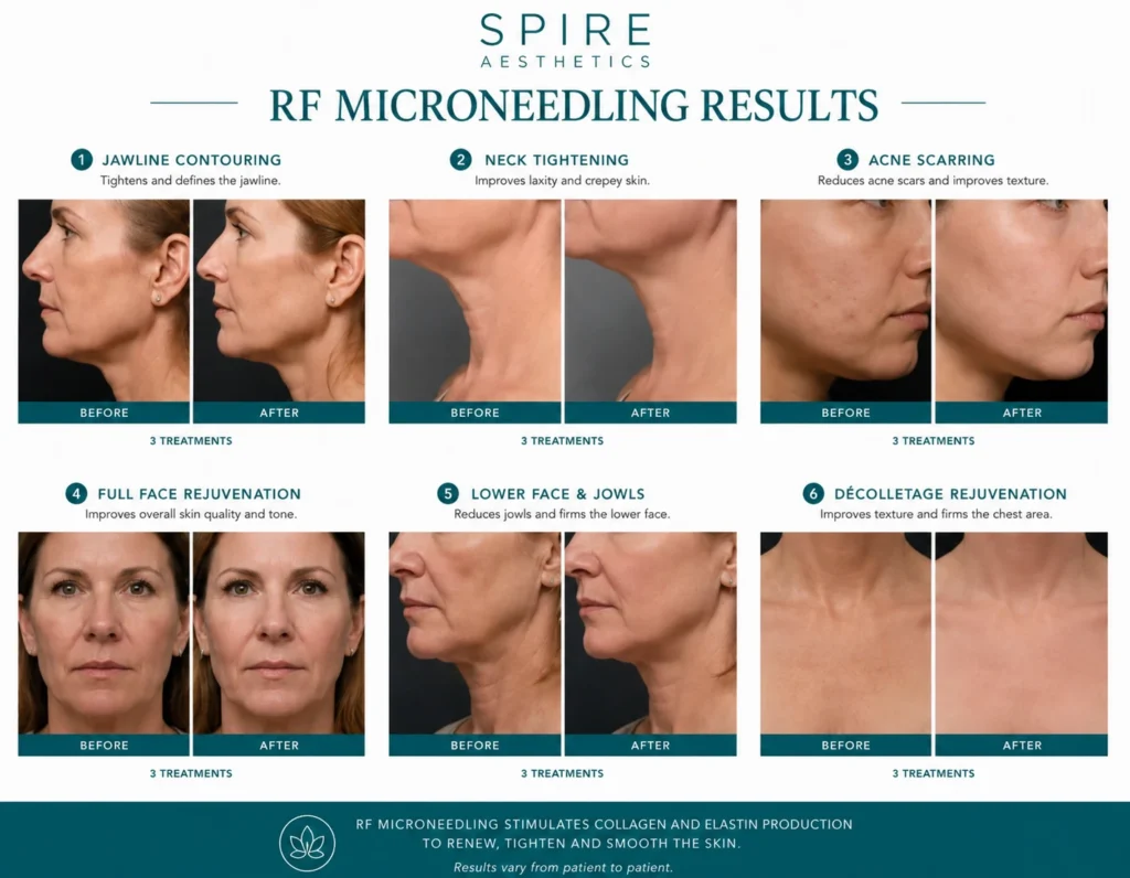 RF Microneedling Skin tightening Skelmersdale results
